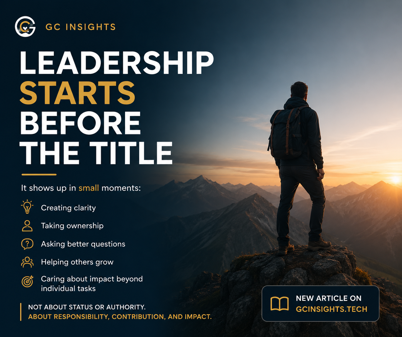 Leadership Starts Before the Title